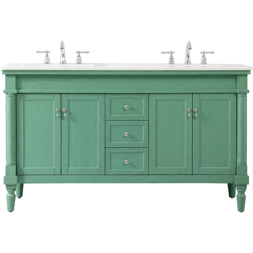 Lexington 60 X 22 X 35 inch Vintage Mint Vanity Sink Set