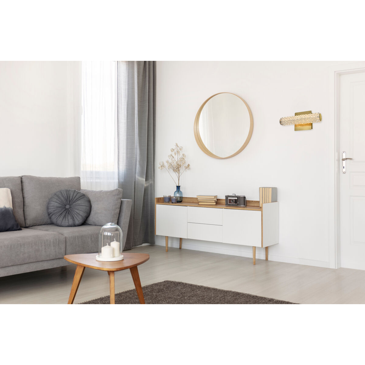 Bowen 1 Light 12 inch Satin Gold Wall Sconce Wall Light