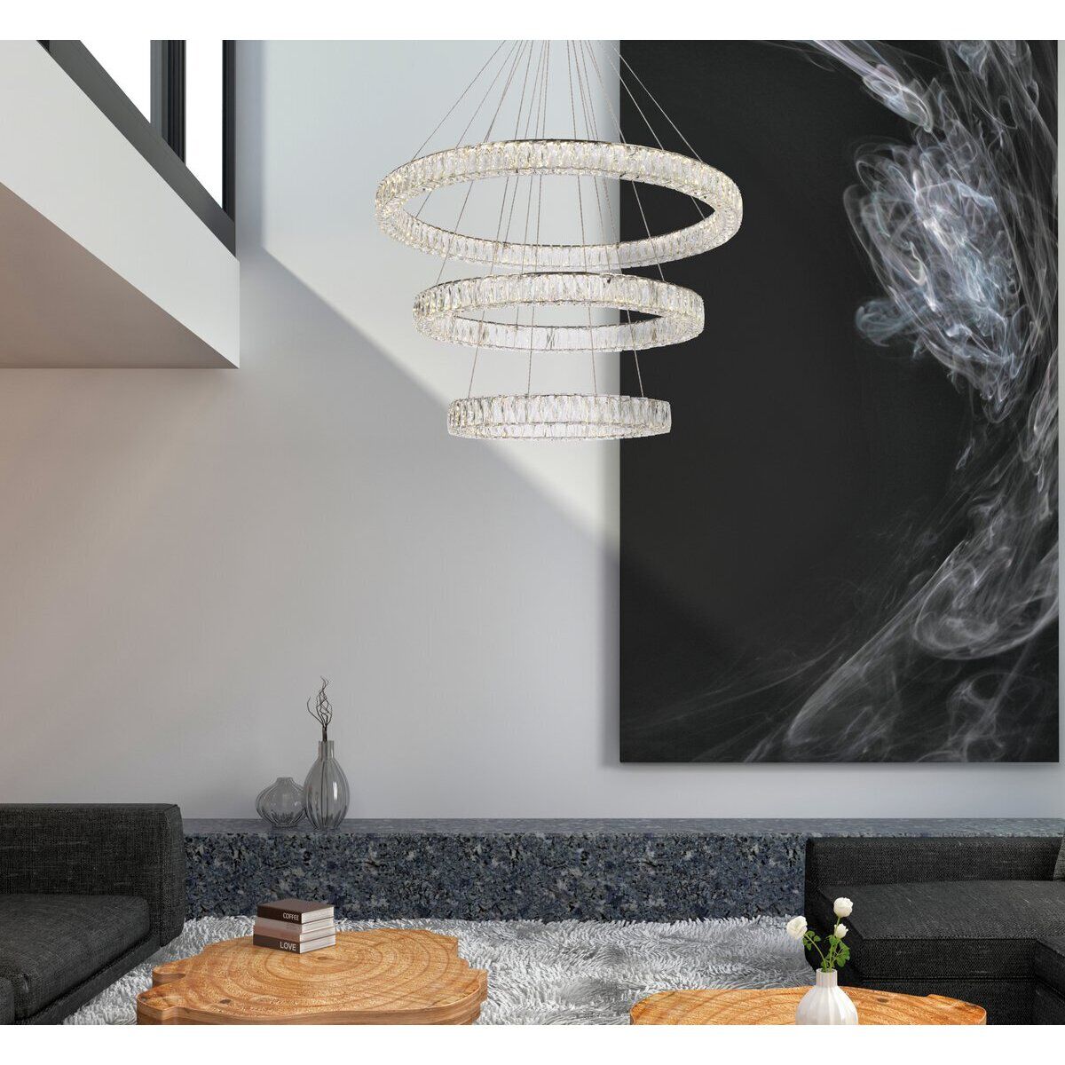 3 light chandelier chrome top