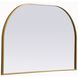Blaire 36 X 24 inch Brass Mirror
