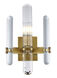 Lincoln 1 Light 10 inch Burnished Brass Wall Sconce Wall Light, Urban Classic