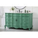 Danville 60 X 21 X 36 inch Vintage Mint Vanity Sink Set