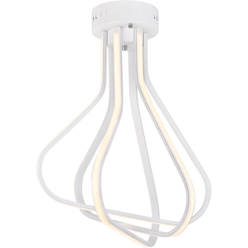 Dahlia LED 18 inch White Flush Mount Ceiling Light