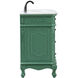 Danville 60 X 21 X 36 inch Vintage Mint Vanity Sink Set
