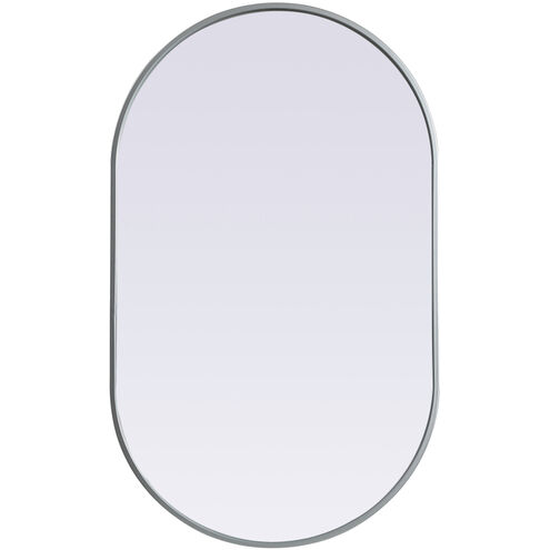 Asha 40 X 24 inch Silver Mirror in 24 x 40
