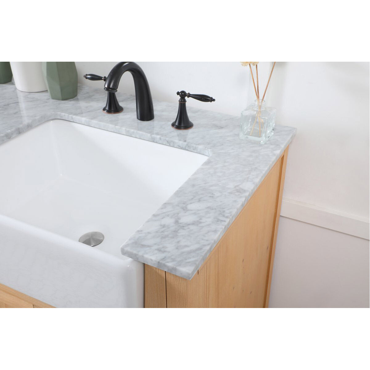 Franklin 60 X 22 X 34.75 inch Natural Wood Bathroom Vanity Cabinet