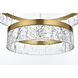 Linden 2 Light 22 inch Satin Gold Chandelier Ceiling Light