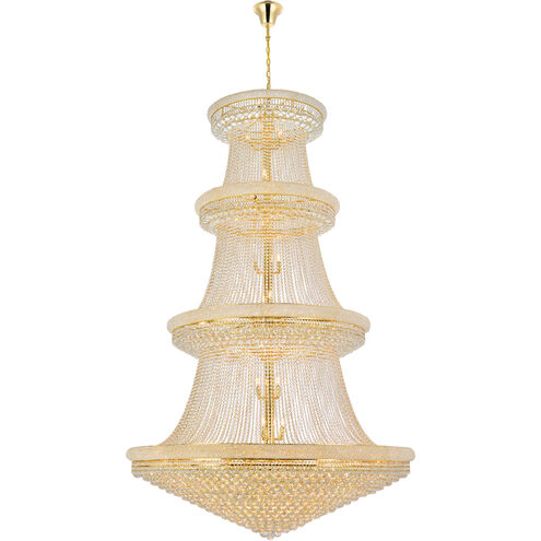 Primo 56 Light 62 inch Gold Foyer Ceiling Light in Royal Cut
