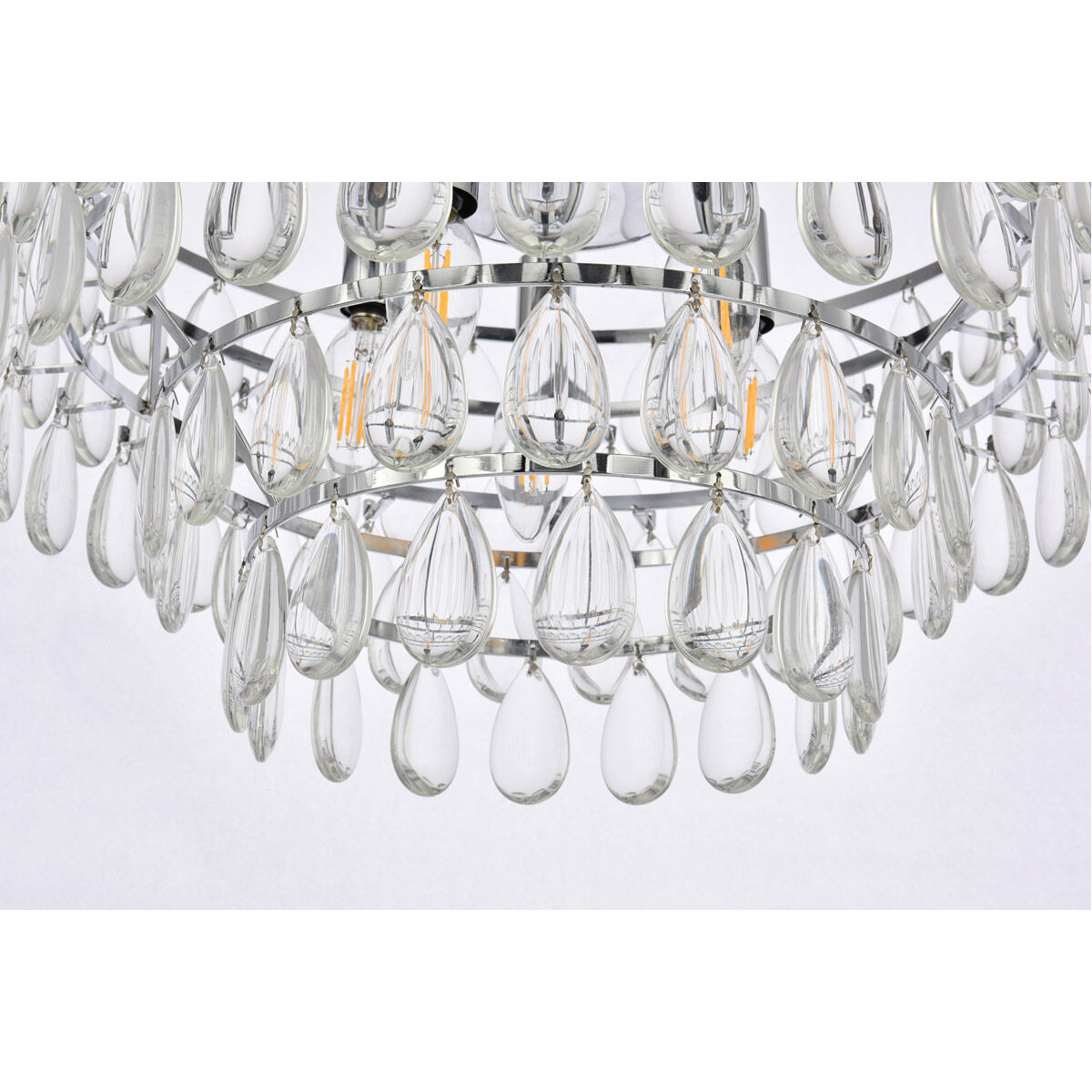 Mila 5 Light 18 inch Chrome Flush Mount Ceiling Light
