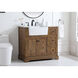 Franklin 36 X 22 X 35 inch Driftwood Bathroom Vanity Cabinet