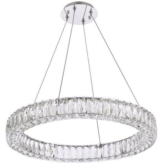 Monroe 1 Light 26 inch Chrome Pendant Ceiling Light