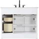 Remington 42 X 35 inch White Bathroom Vanity Cabinet