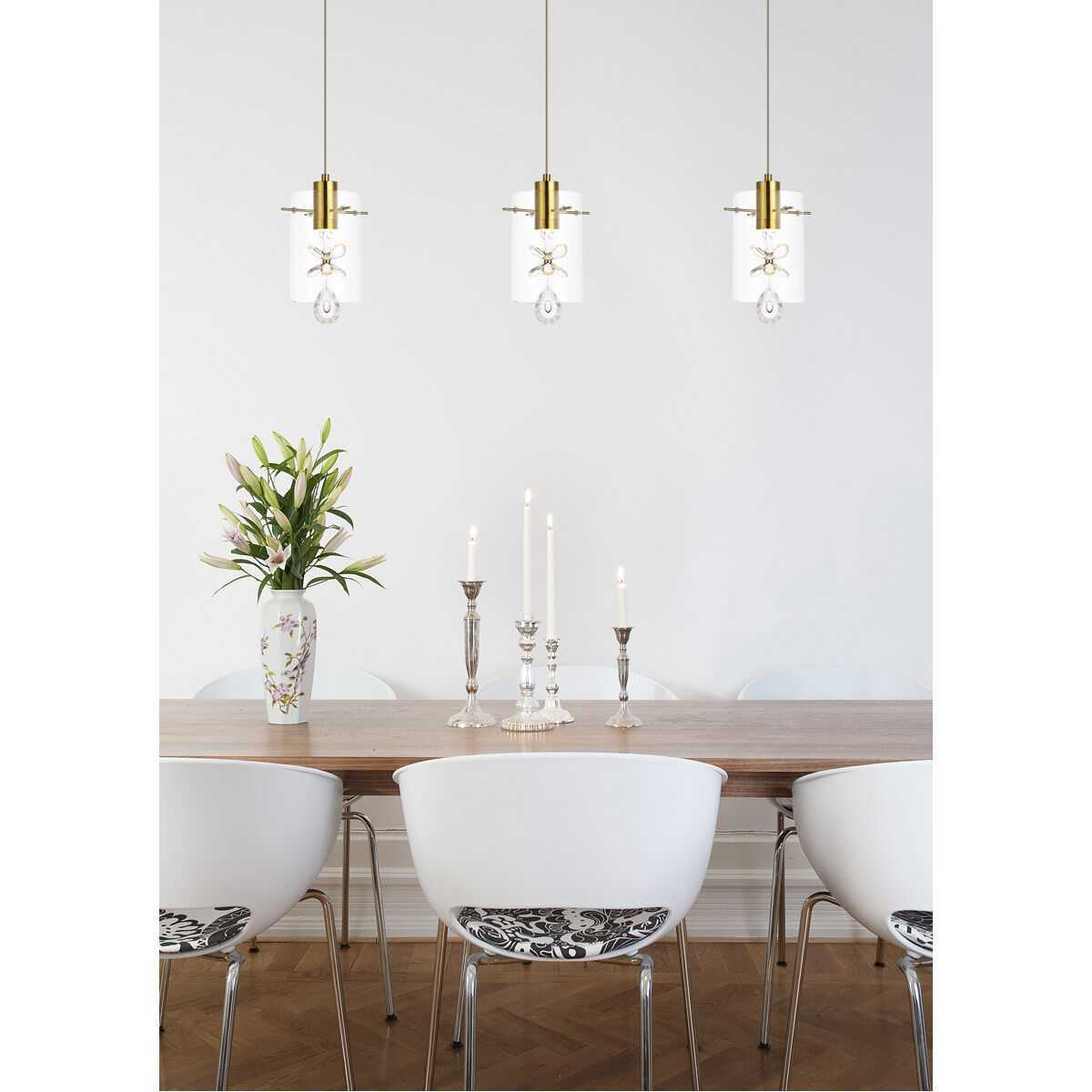 Hana 1 Light 7 inch Gold Pendant Ceiling Light