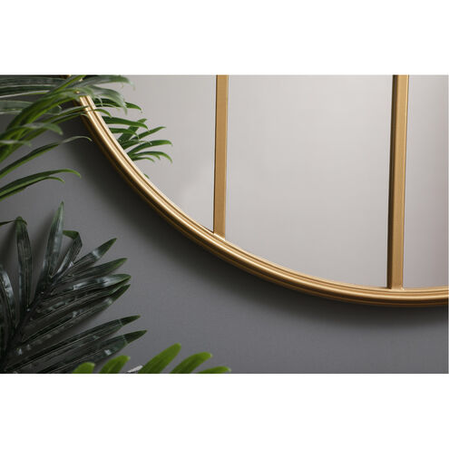 Motif 32 X 32 inch Brass Wall Mirror