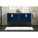 Eugene 60 X 22 X 34 inch Blue Vanity Sink Set