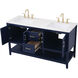 Aubrey 60 X 22 X 34 inch Blue Vanity Sink Set