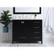 Irene 42 X 22 X 34 inch Black Vanity Sink Set