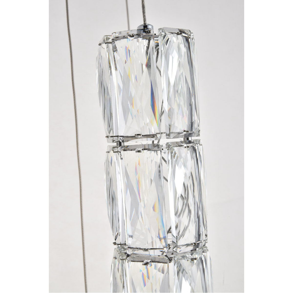 Polaris LED 24 inch Chrome Chandelier Ceiling Light