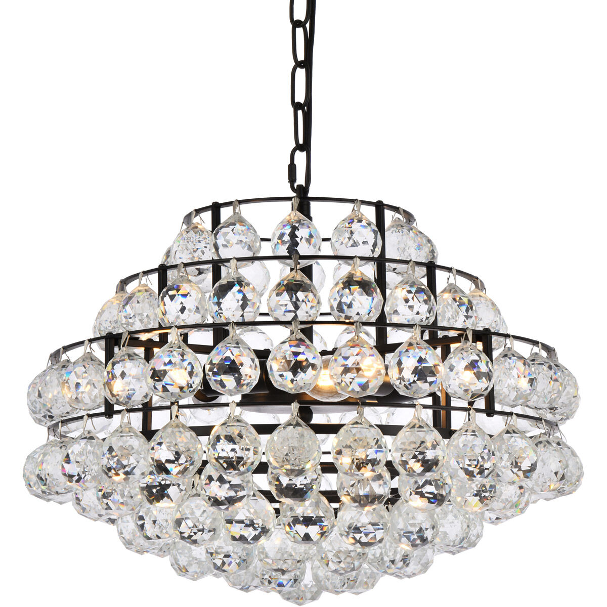 Savannah 5 Light 18 inch Black Pendant Ceiling Light