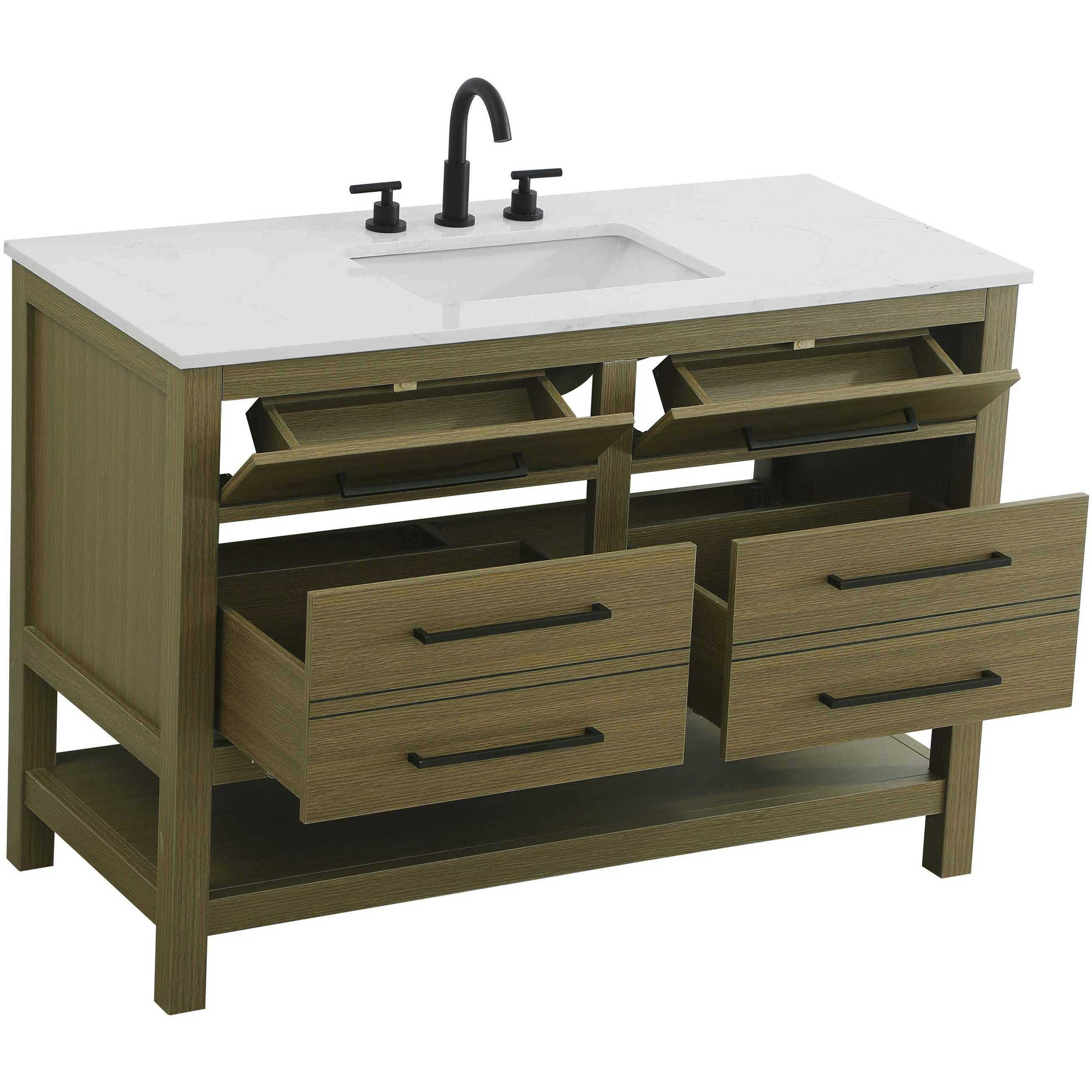 Karson 48 X 34 inch Chestnut Brown Bathroom Vanity Cabinet