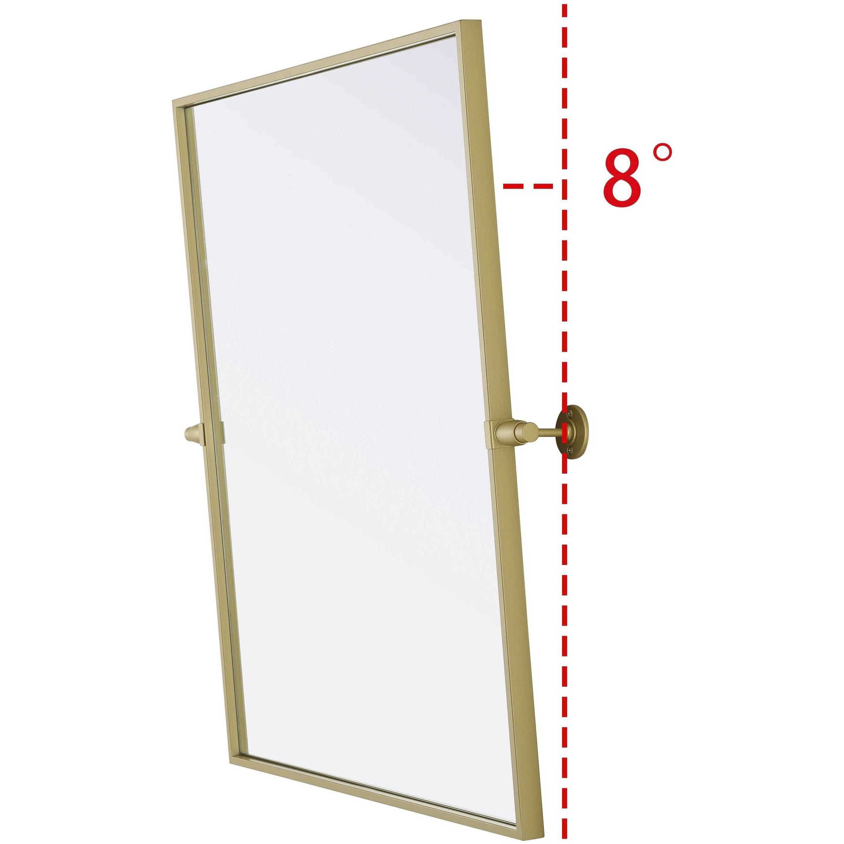 Amoura 30 X 24 inch Brass Mirror