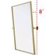 Amoura 30 X 24 inch Brass Mirror