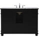 Wesley 48 X 22 X 35 inch Black Vanity Sink Set