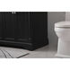 Clarence 60 X 22 X 35 inch Black Vanity Sink Set