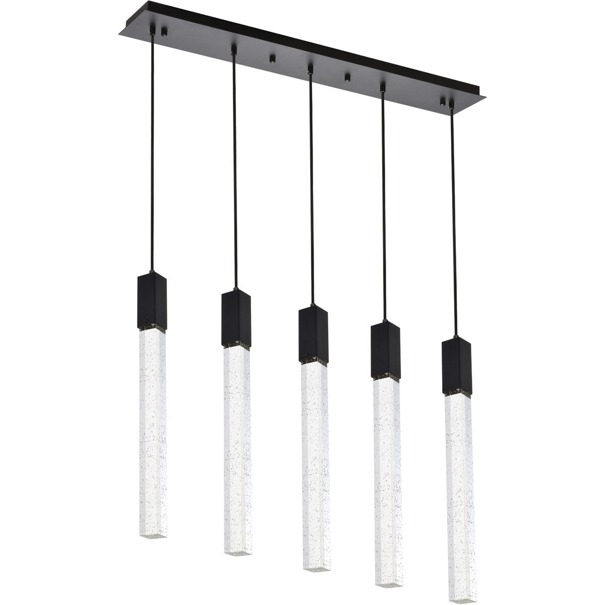 Weston 5 Light 36 inch Black Pendant Ceiling Light