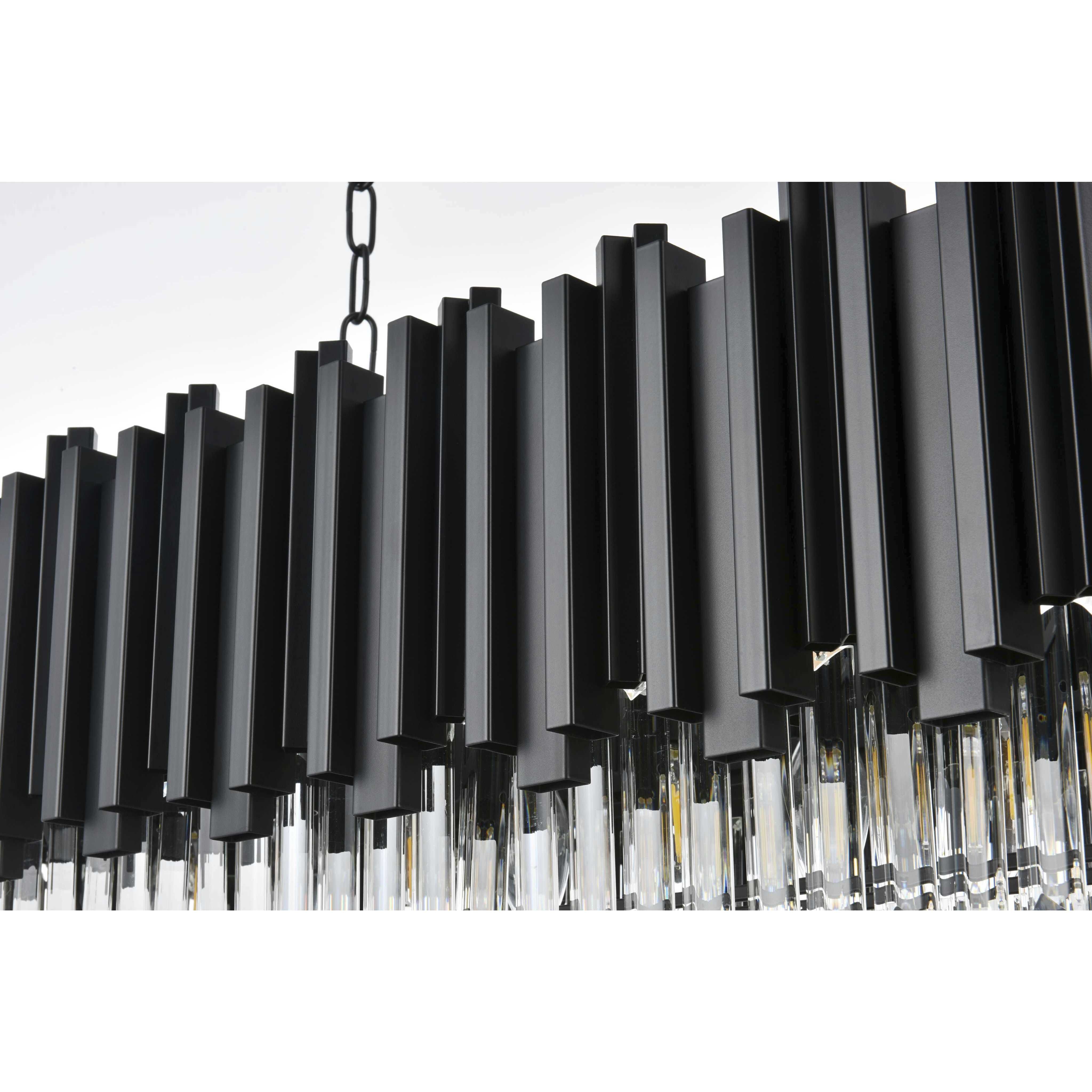 Willow 9 Light 14 inch Black Chandelier Ceiling Light