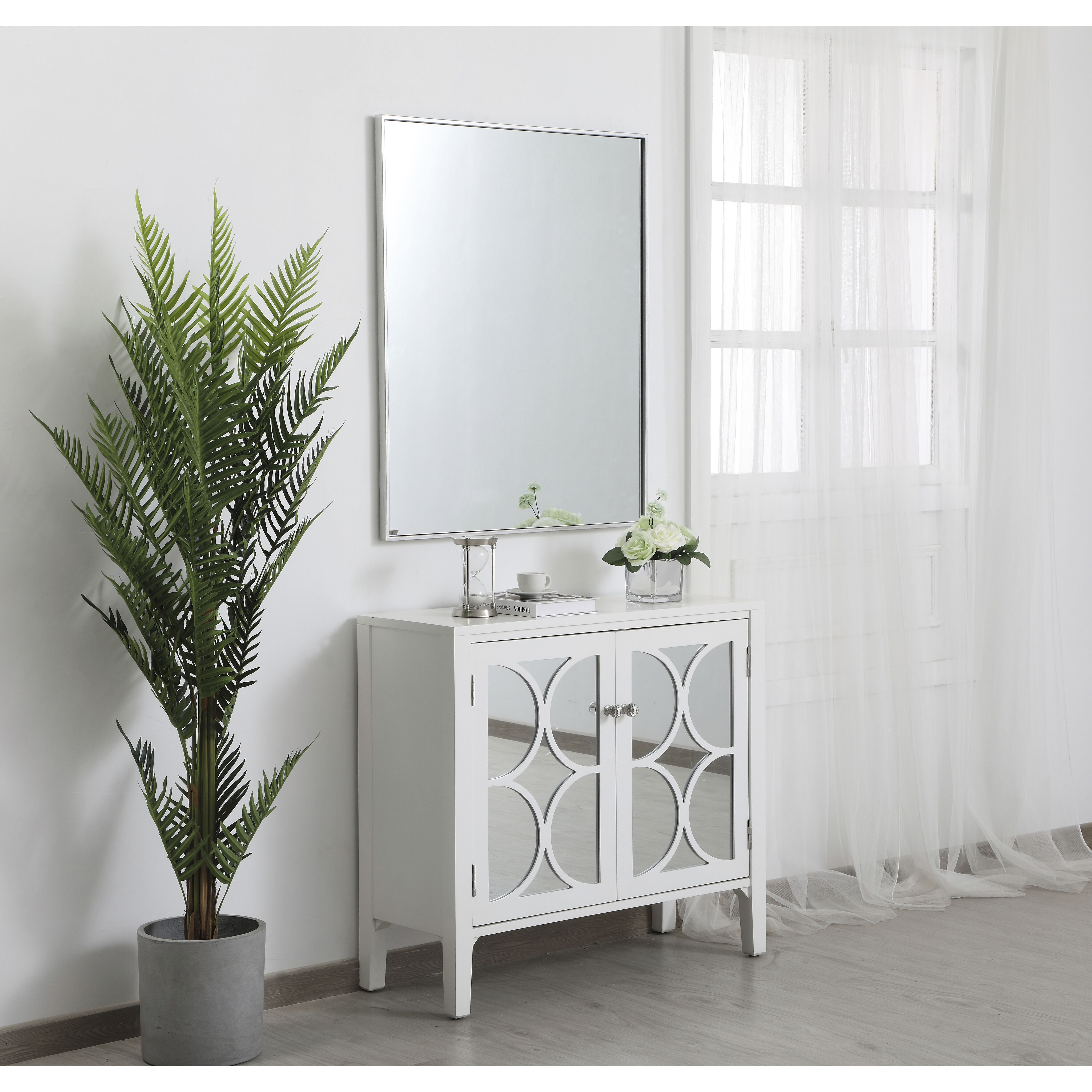 Monet 36 X 30 inch Silver Wall Mirror