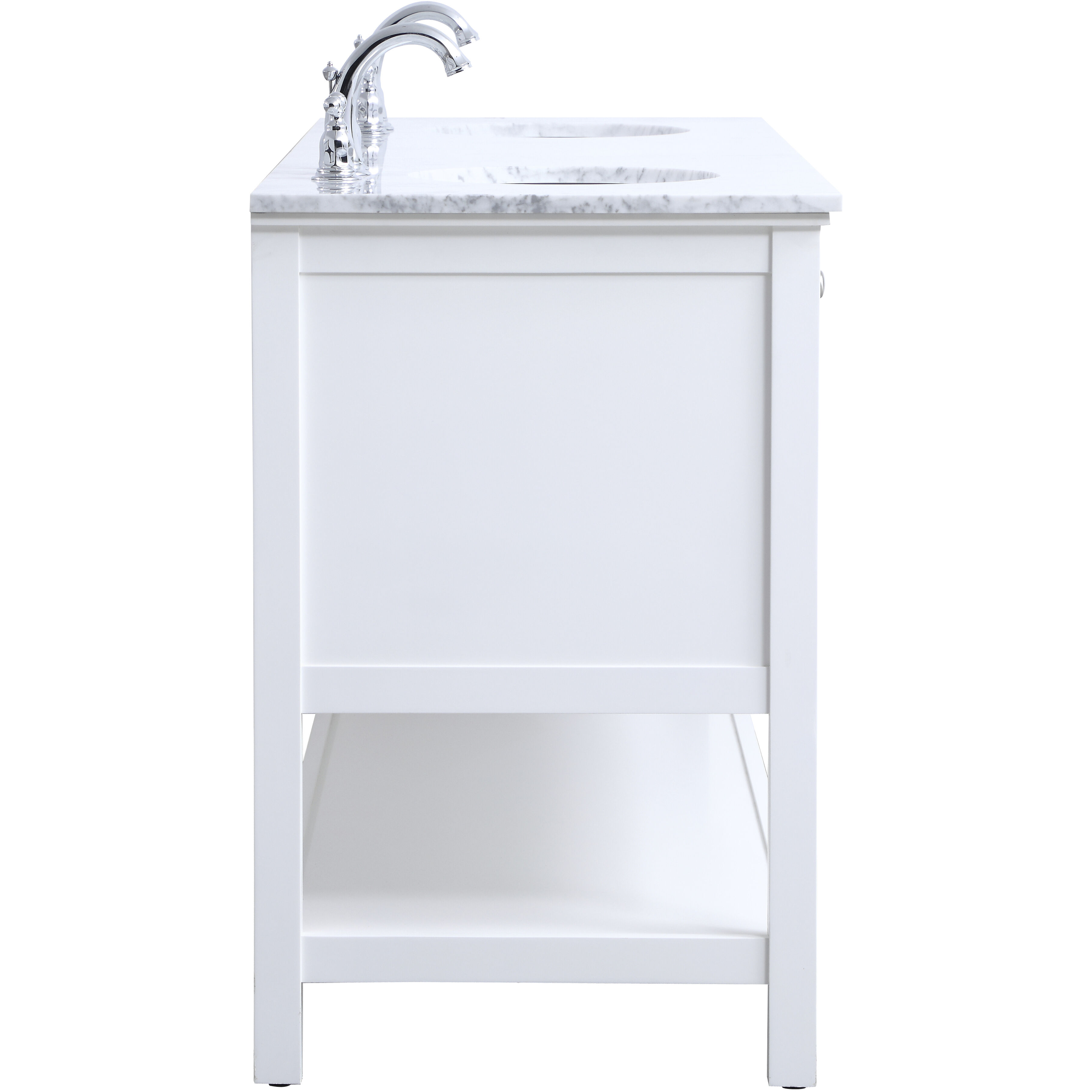 Metropolis 72 X 22 X 33.75 inch White Vanity Sink Set