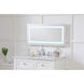 Helios 36 X 18 inch Silver Lighted Wall Mirror