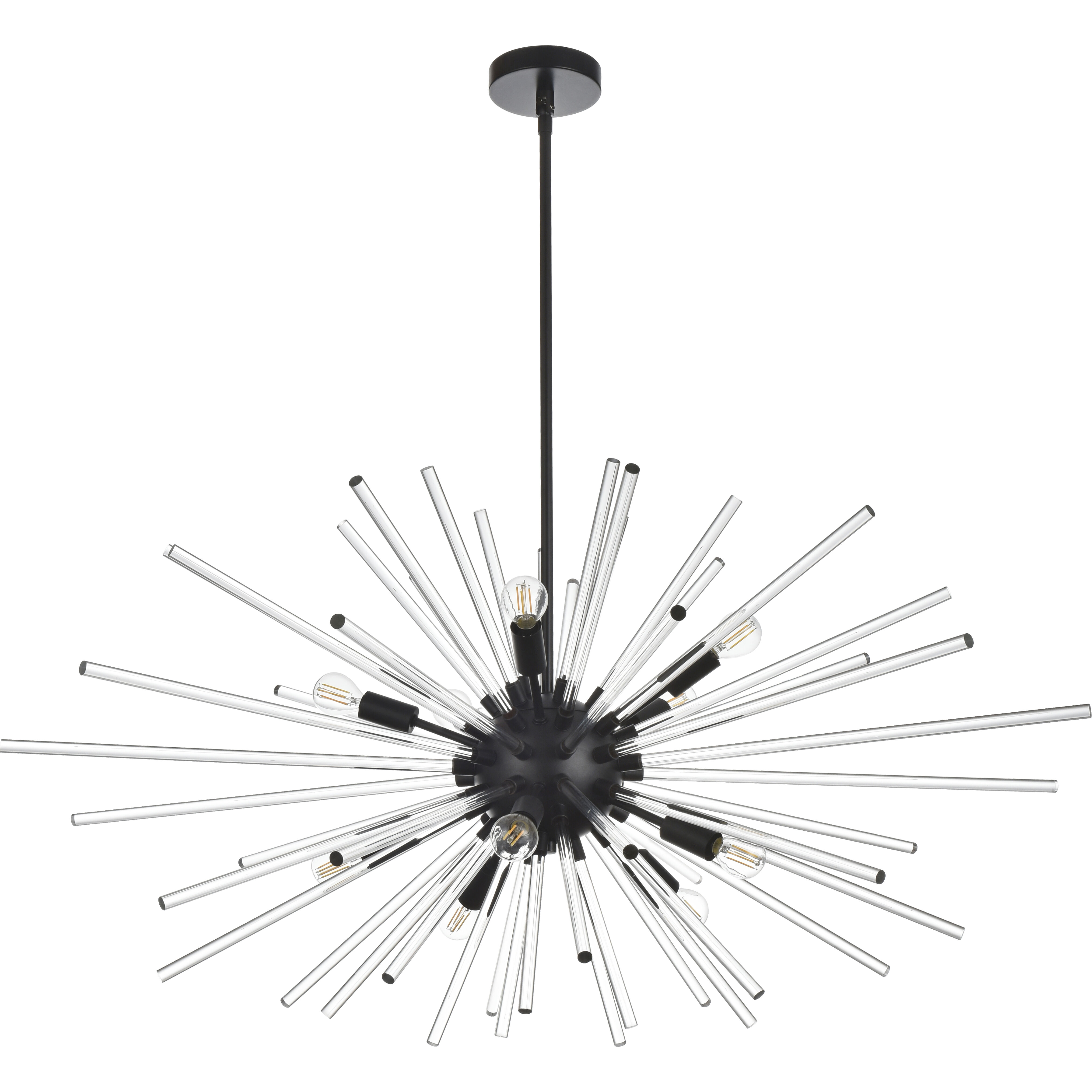 Sienna 10 Light 46 inch Black Pendant Ceiling Light
