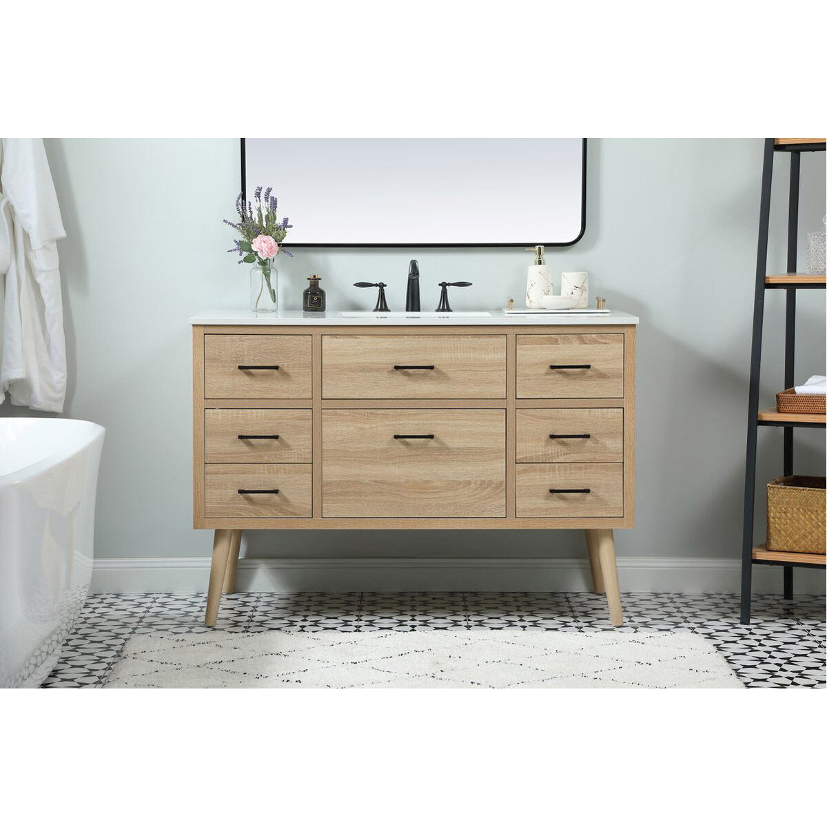 Boise 48 X 22 X 33.5 inch Mango Wood Vanity Sink Set in Not Included
