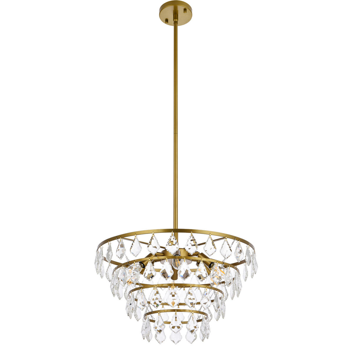 Ella 6 Light 20 inch Brass Pendant Ceiling Light