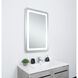 Genesis 30 X 18 inch Glossy White LED Mirror
