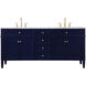 Park Avenue 72 X 22 X 35 inch Blue Vanity Sink Set
