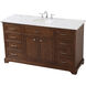 Americana 60 X 22 X 35 inch Teak Vanity Sink Set