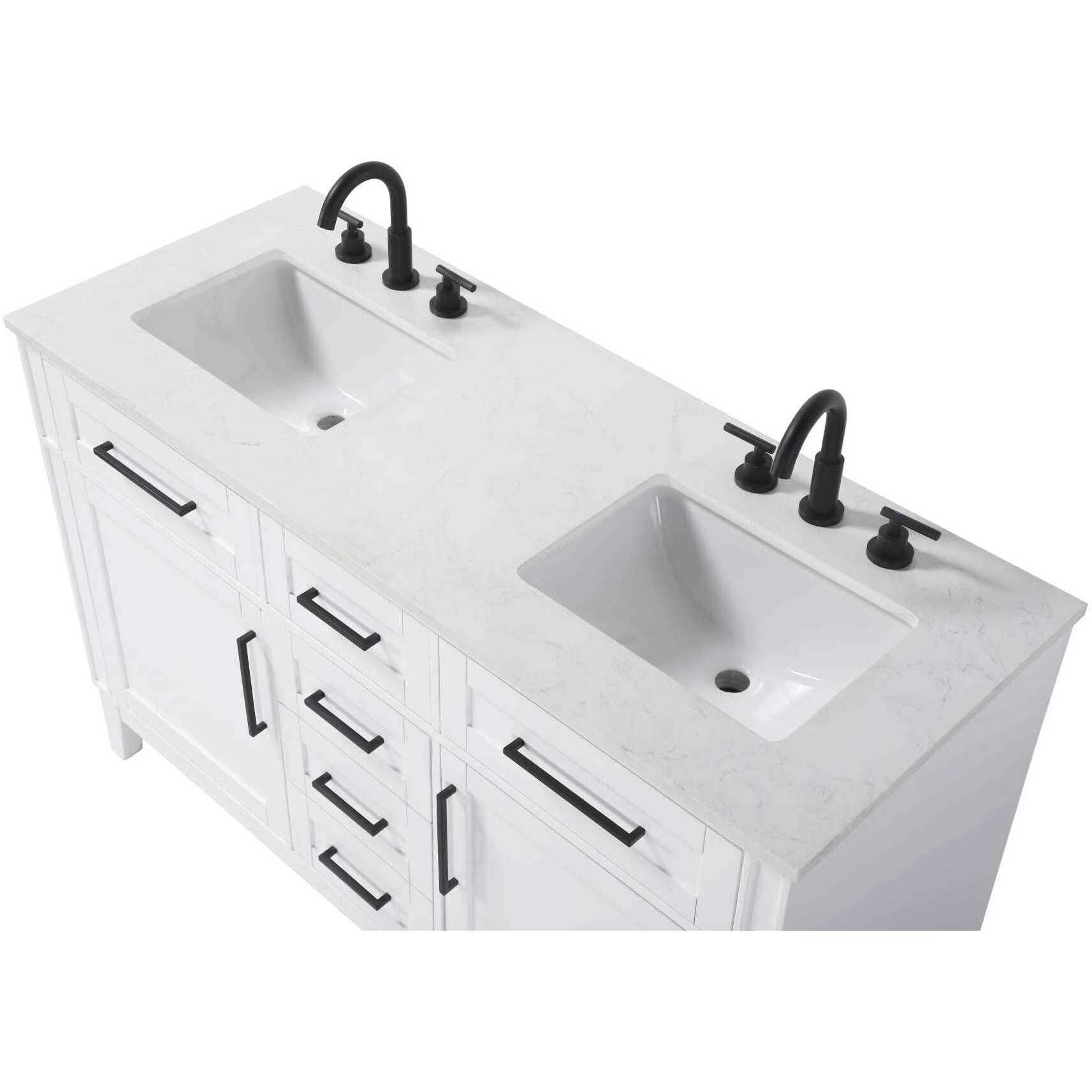 Virginia 54 X 35 inch White Bathroom Vanity Cabinet