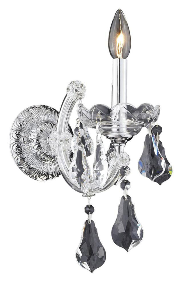 Maria Theresa 1 Light 8 inch Chrome Wall Sconce Wall Light in Clear