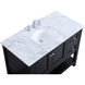 Metropolis 42 X 22 X 33.75 inch Black Vanity Sink Set