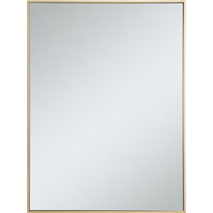 Monet 40 X 30 inch Brass Wall Mirror