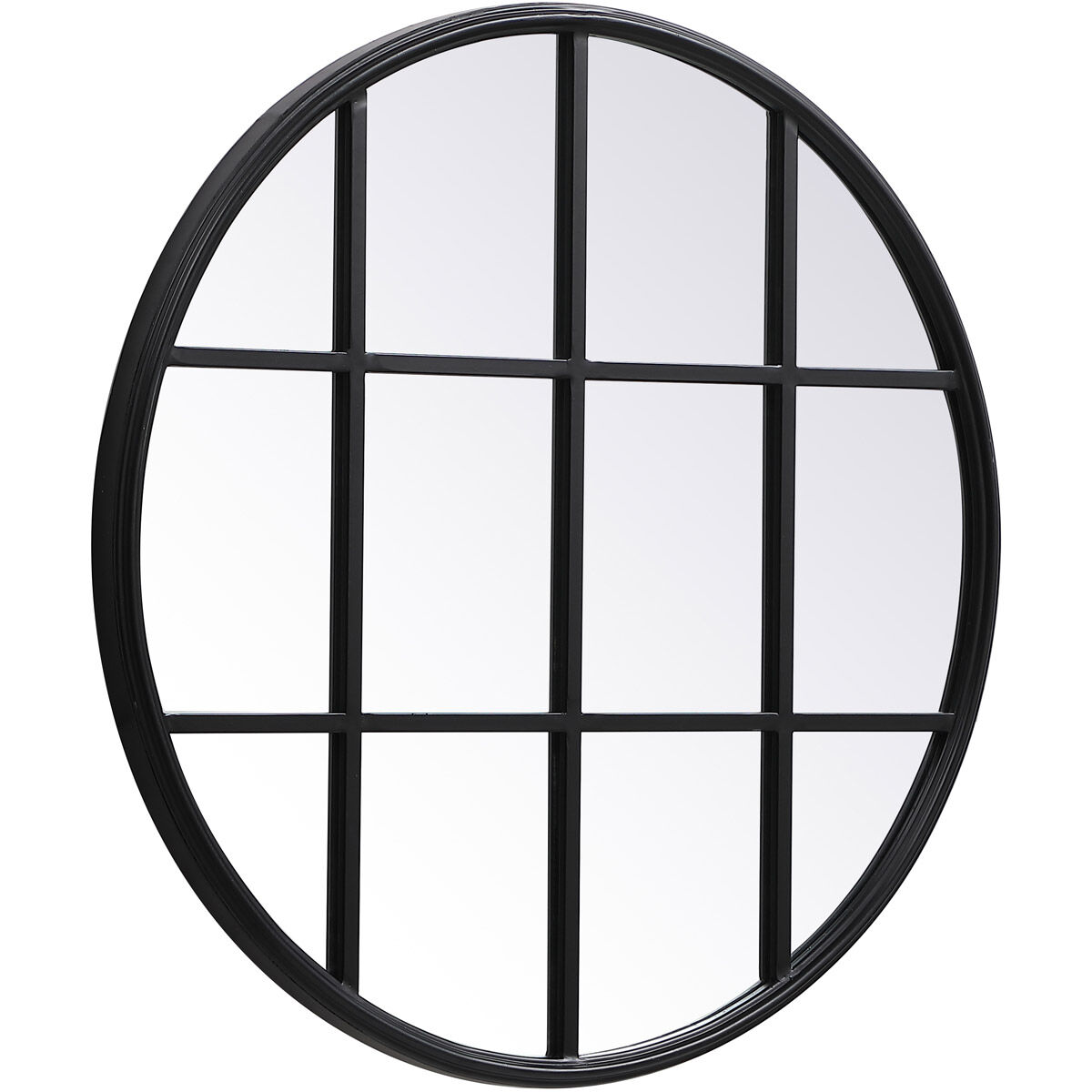 Motif 28 X 28 inch Black Wall Mirror