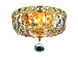 Tranquil 2 Light 8 inch Gold Flush Mount Ceiling Light in Royal Cut