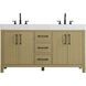 Nathan 60 X 34 inch Honey Brown Bathroom Vanity Cabinet