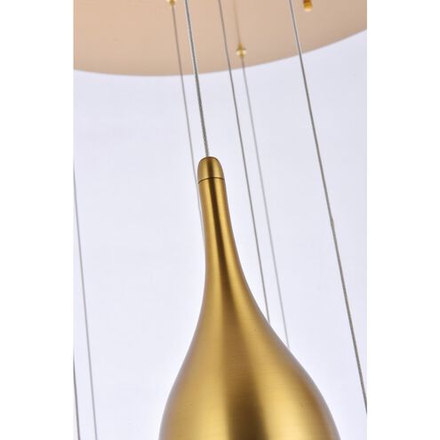 Amherst 13 Light 30 inch Satin Gold Chandelier Ceiling Light