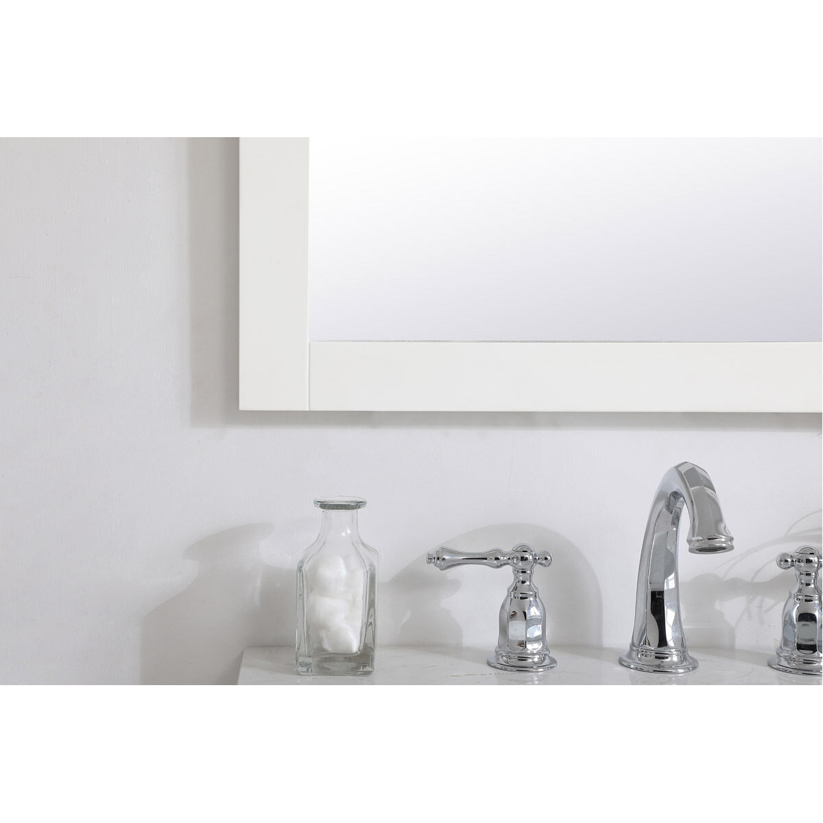 Aqua 32 X 24 inch White Wall Mirror