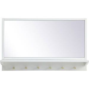 Elle 34 X 21 inch White Wall Mirror