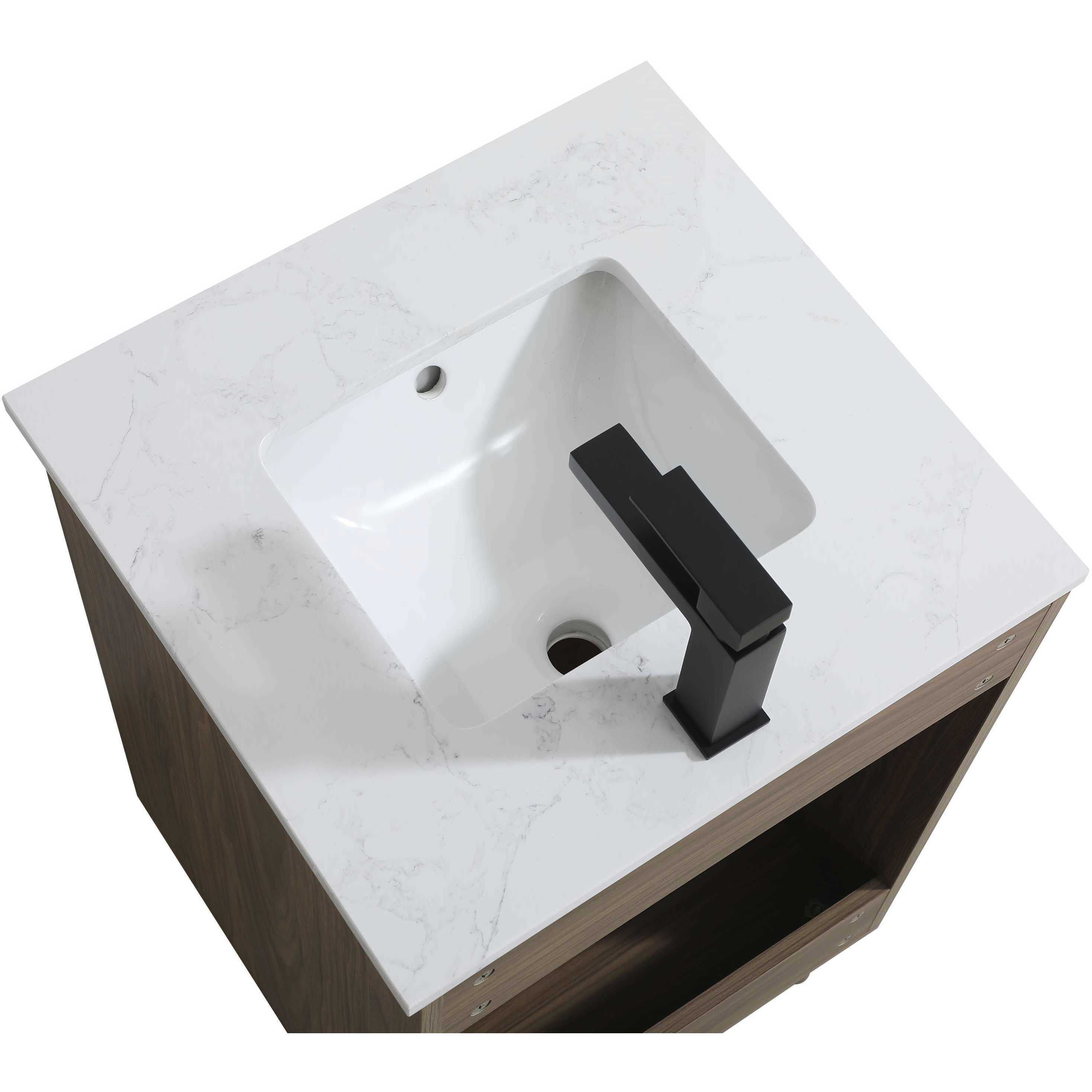 Chandler 20 X 34 inch Walnut Brown Bathroom Vanity Cabinet